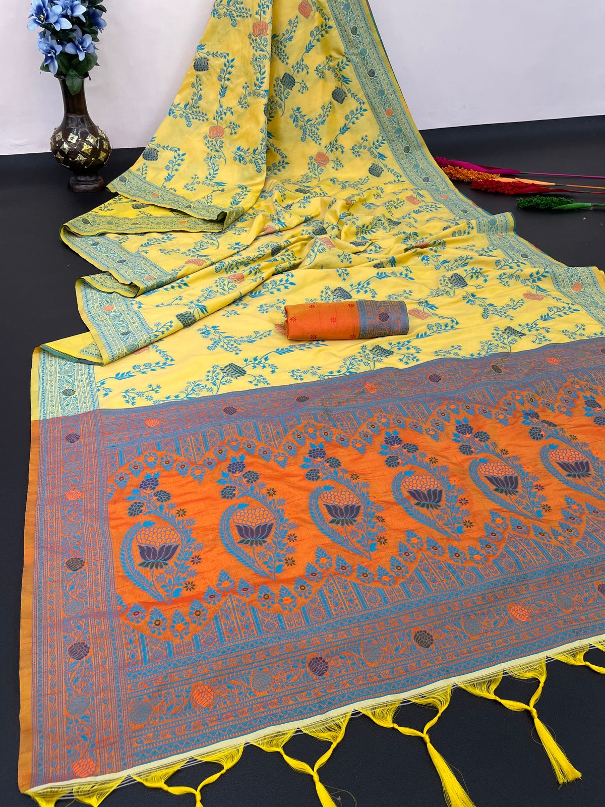 Dulhan By Aab Handloom Raw Silk Wedding Saree wholesale market in Surat with price